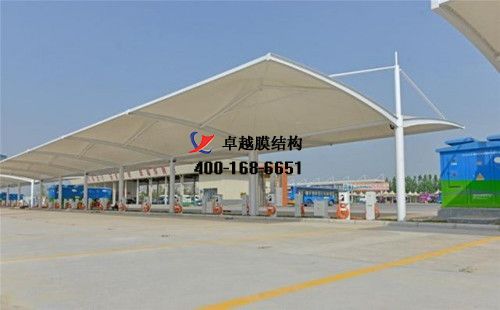 浚縣膜結(jié)構(gòu)充電站樁停車棚/雨棚【?？h漢生食品有限責任公司等】工程設(shè)計施工案例