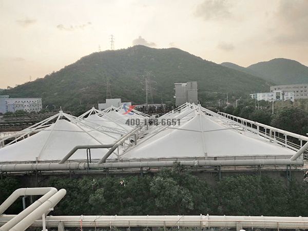 廣州大坦沙污水處理廠膜結(jié)構(gòu)污水池項(xiàng)目設(shè)計施工 　　