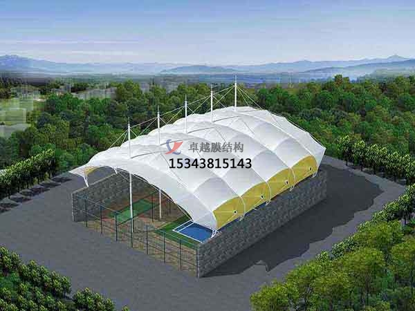南通市籃球場膜結(jié)構罩棚【設計施工】