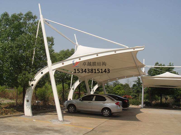 漣源膜結(jié)構(gòu)停車棚【充電站雨棚】設計安裝