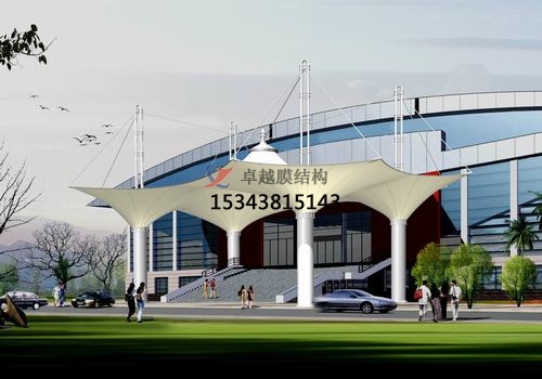 膜結(jié)構(gòu)大門、建筑入口效果圖